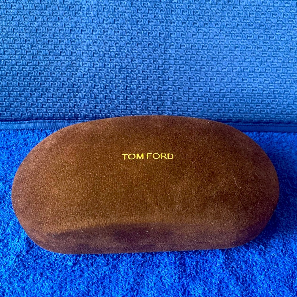 Tom Ford sunglasses case velvet brown